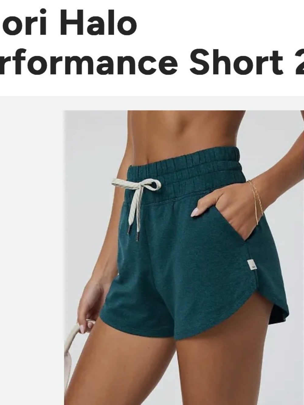 VUORI HALO Performance Women’s Short 2.0 # VW3062 New With Tags Moss Green L